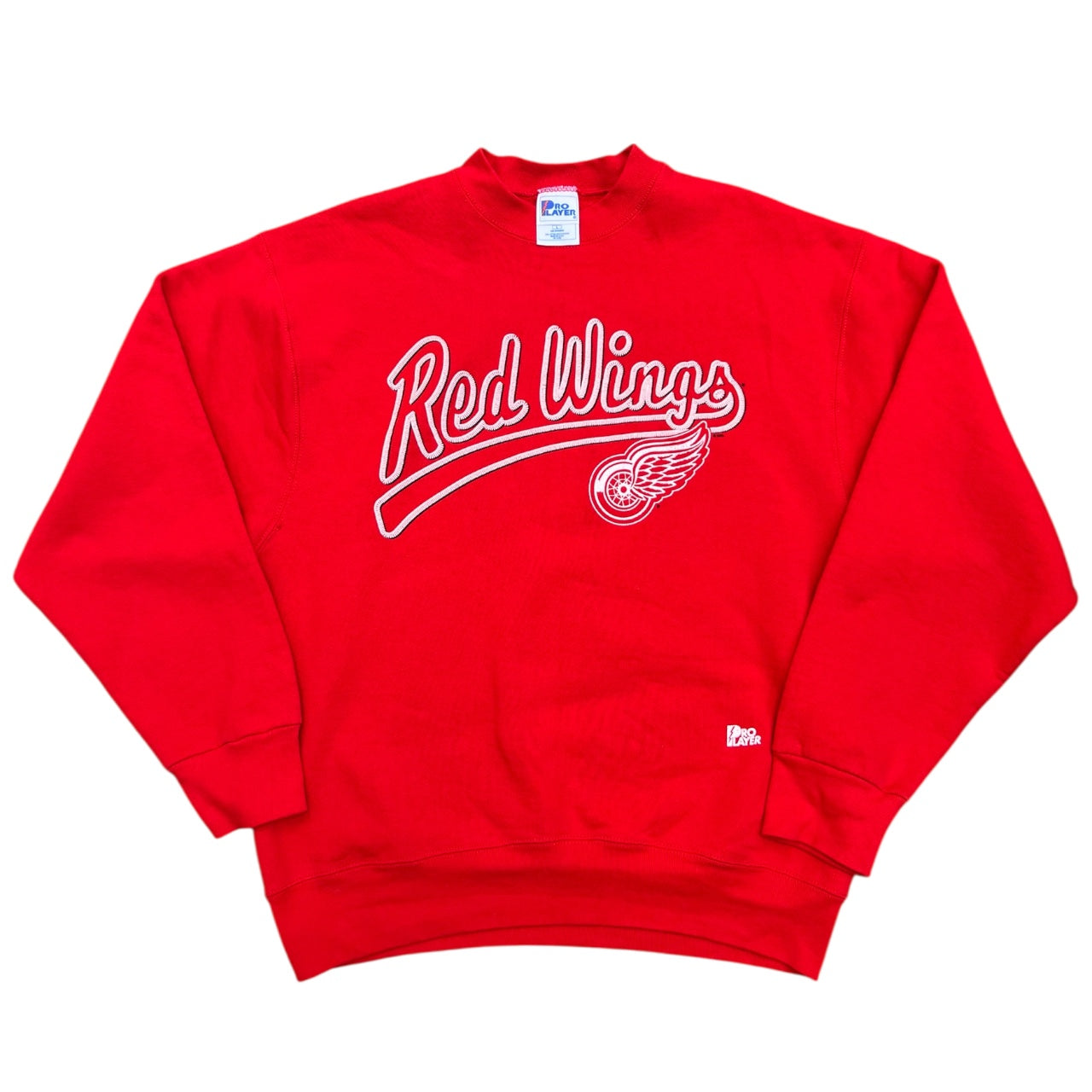 90s Detroit Red Wings Pro Player Crew Neck Sweatshirt Men’s Large Made in USA