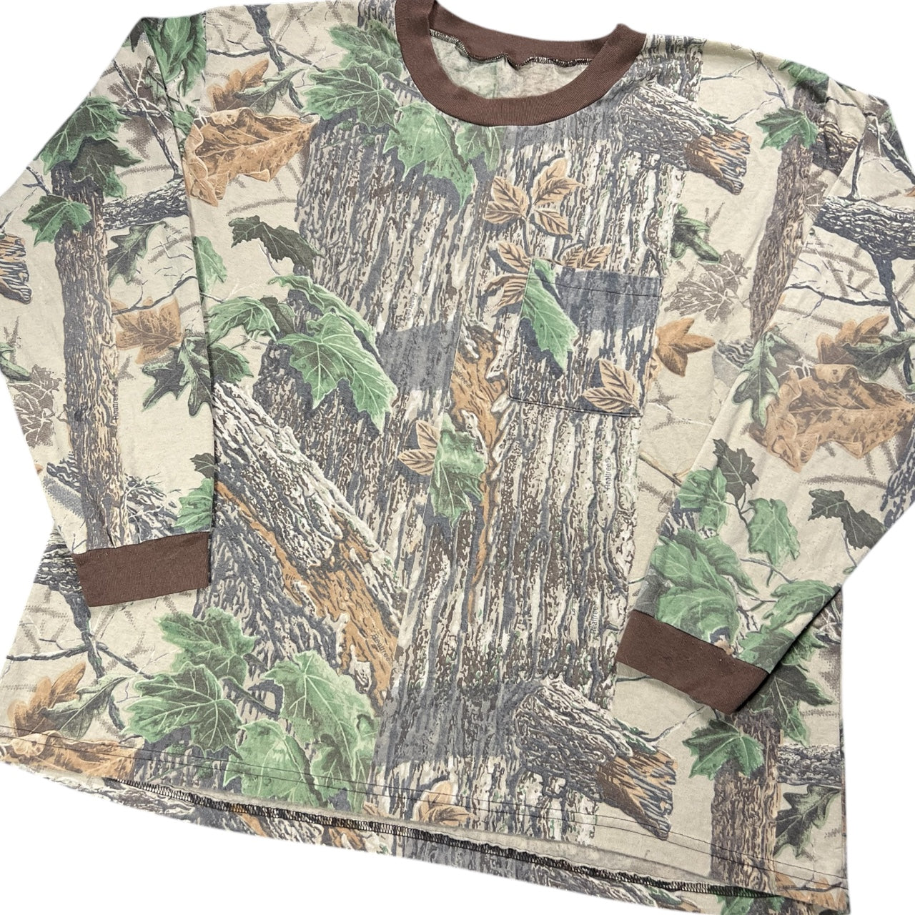 Vintage 90s Realtree Camouflage Hunting Longsleeve Shirt Men’s 3XL