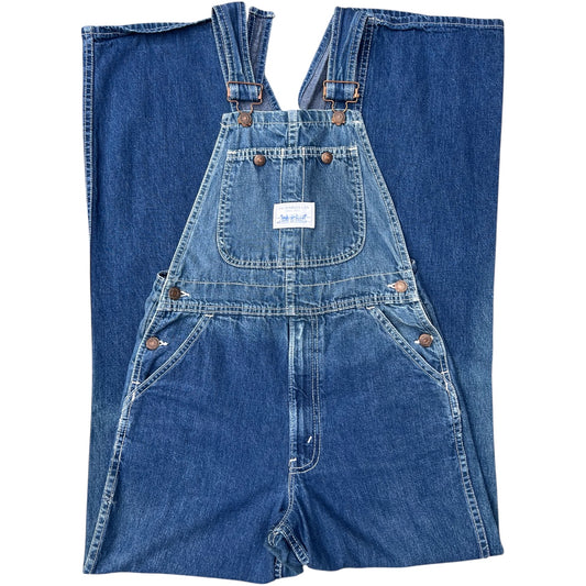 80s White Tab Levi’s Bib Overalls 28x34 Sun Faded