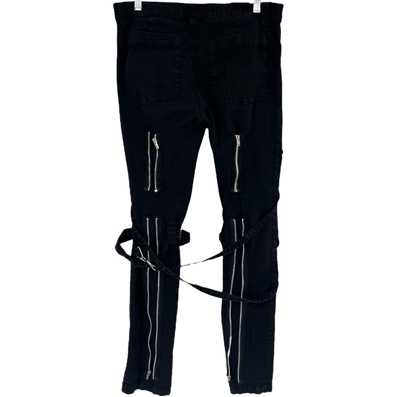 TRIPP NYC Daang Goodman Black Gothic Bondage Strap Pants Mens 32