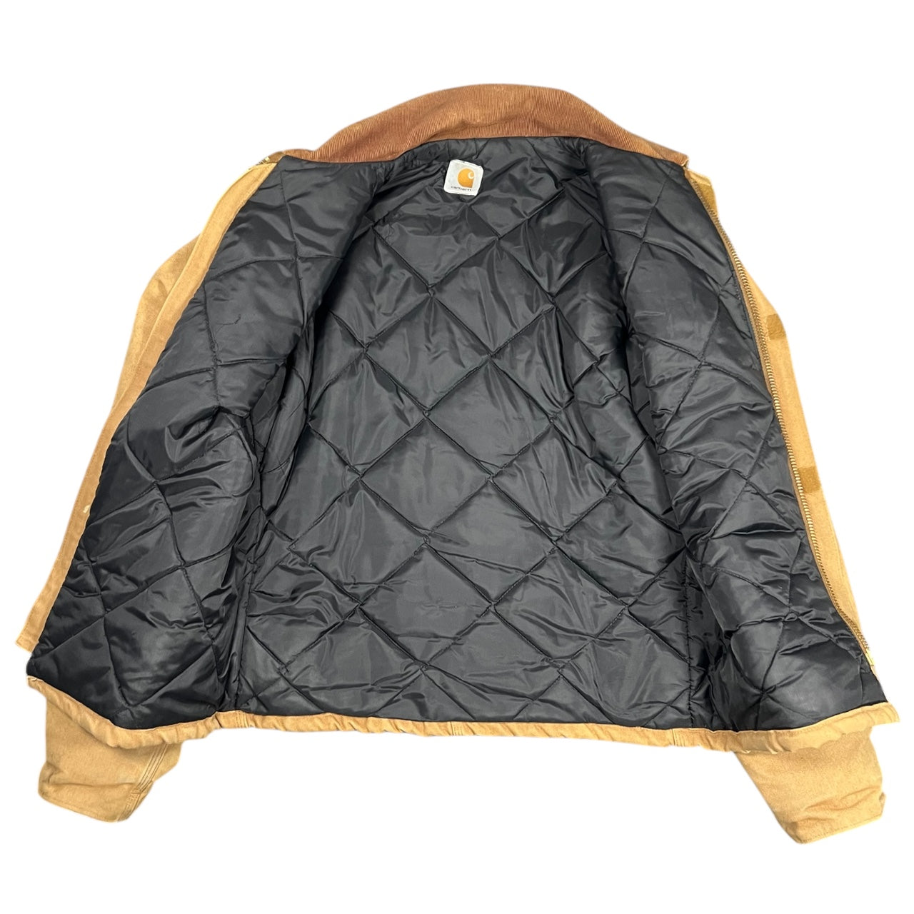 90s Carhartt Arctic Jacket J02 BRN Duck Canvas Quilted Lining Men’s 42/44 Made in USA