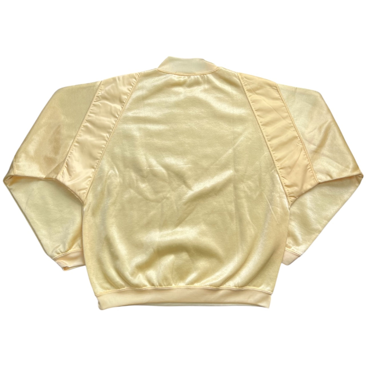 Vintage 80s 90s Nike Pastel Yellow Holographic Mock Neck Sweatshirt Men’s Med