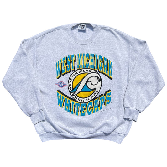 1996 West Michigan Whitecaps Lee Sweatshirt Minor League Baseball Men’s XL Made in USA