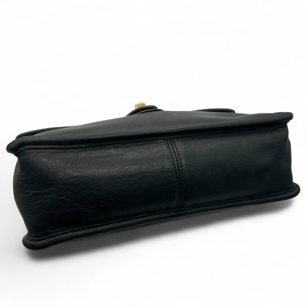 Vintage Coach Willis Bag 9927 Black Leather Top Handle Bag Made in Costa Rica No Strap
