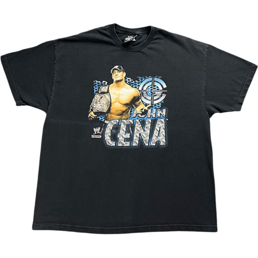 2007 John Cena Fifth Sun USA WWE Hybrid Champ Black Crewneck T-Shirt Men’s 2XL