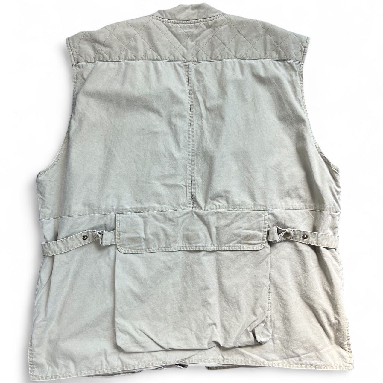 Vintage Woolrich Safari Vest Men’s 2XL Hunting Fishing Photography Khaki Zip Up Cargo