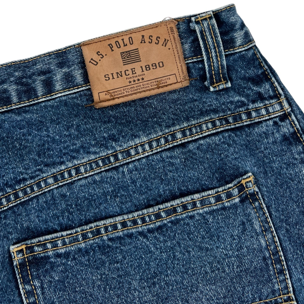 Vintage 90s Y2K U.S. POLO ASSN. Embroidered Baggy Wide Leg Carpenter Shorts Men’s 40