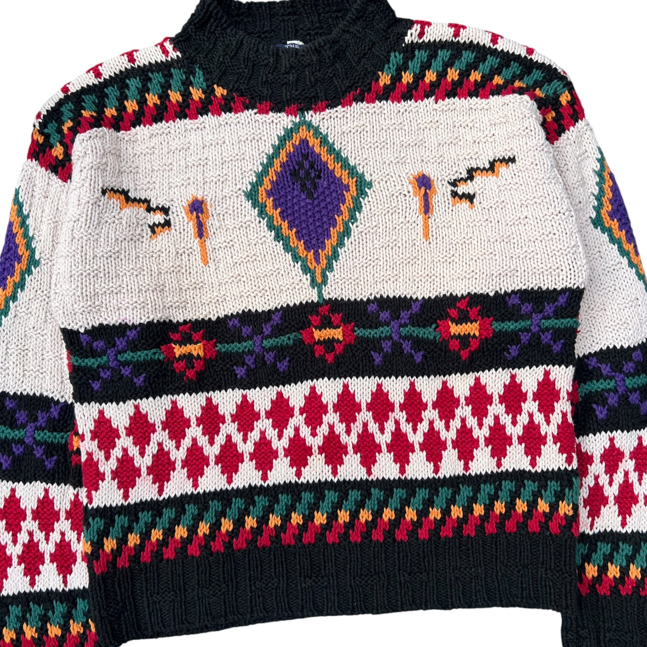 90s Woolrich Southwestern Aztec Sweater Women’s Medium Ramie Cotton