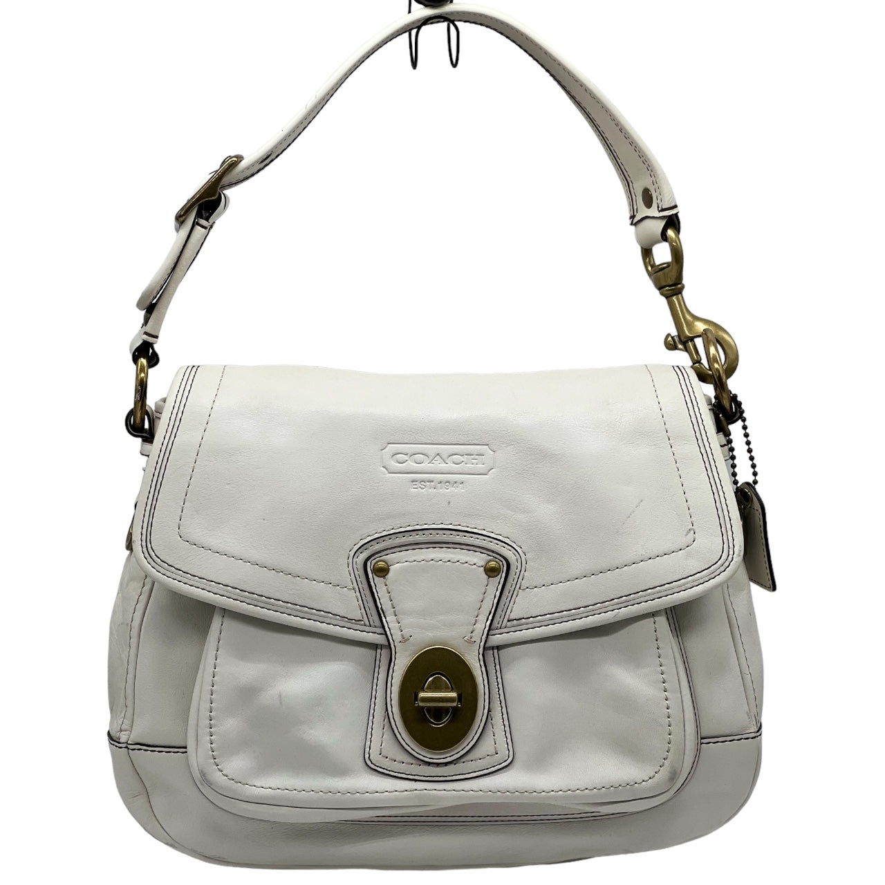 Coach 65th Anniversary Legacy Ali Shoulder Bag Ivory White 10329