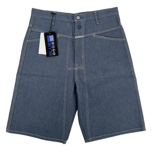 Vintage 90s Y2K Marithe Francois Girbaud Brand X Long Shorts Light Blue Men’s 34 NWT