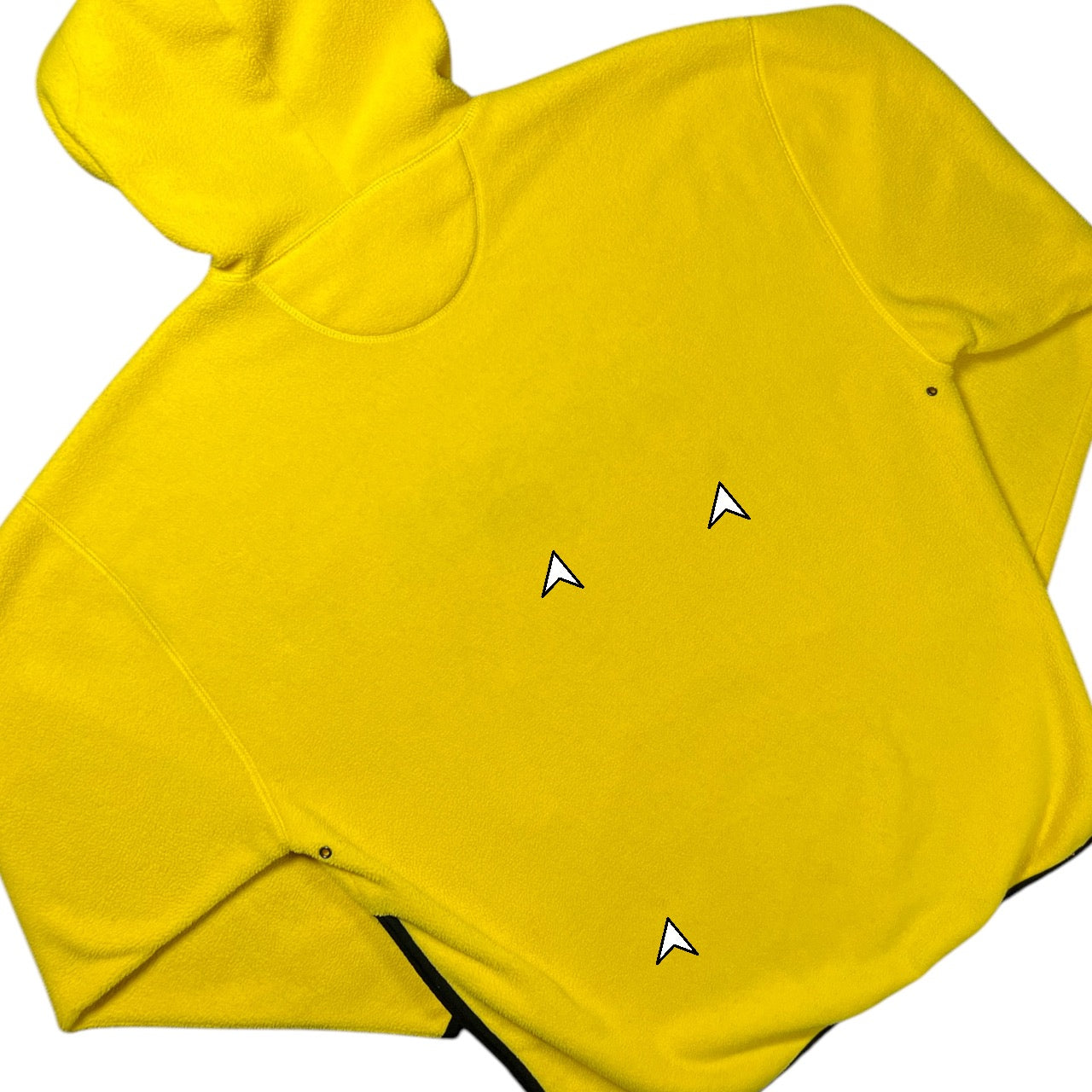 Vintage 90s Chaps Ralph Lauren Yellow Spell Out Pullover Hoodie Mens Large