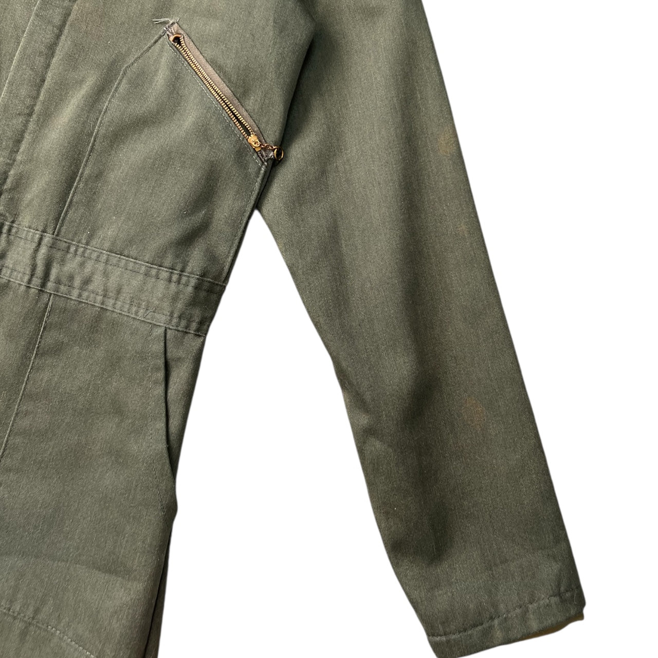 50s 60s Sears Roebuck Boyswear Green Jumpsuit Workwear Coveralls Boy’s XL