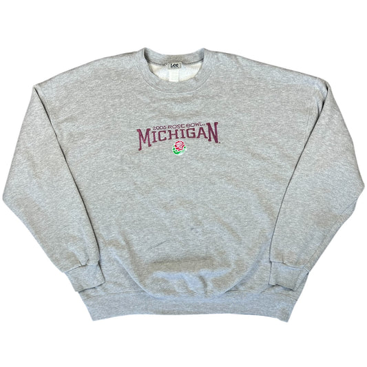 90s Lee Sport University of Michigan Wolverines Rose Bowl Embroidered Sweatshirt Men’s 2XL
