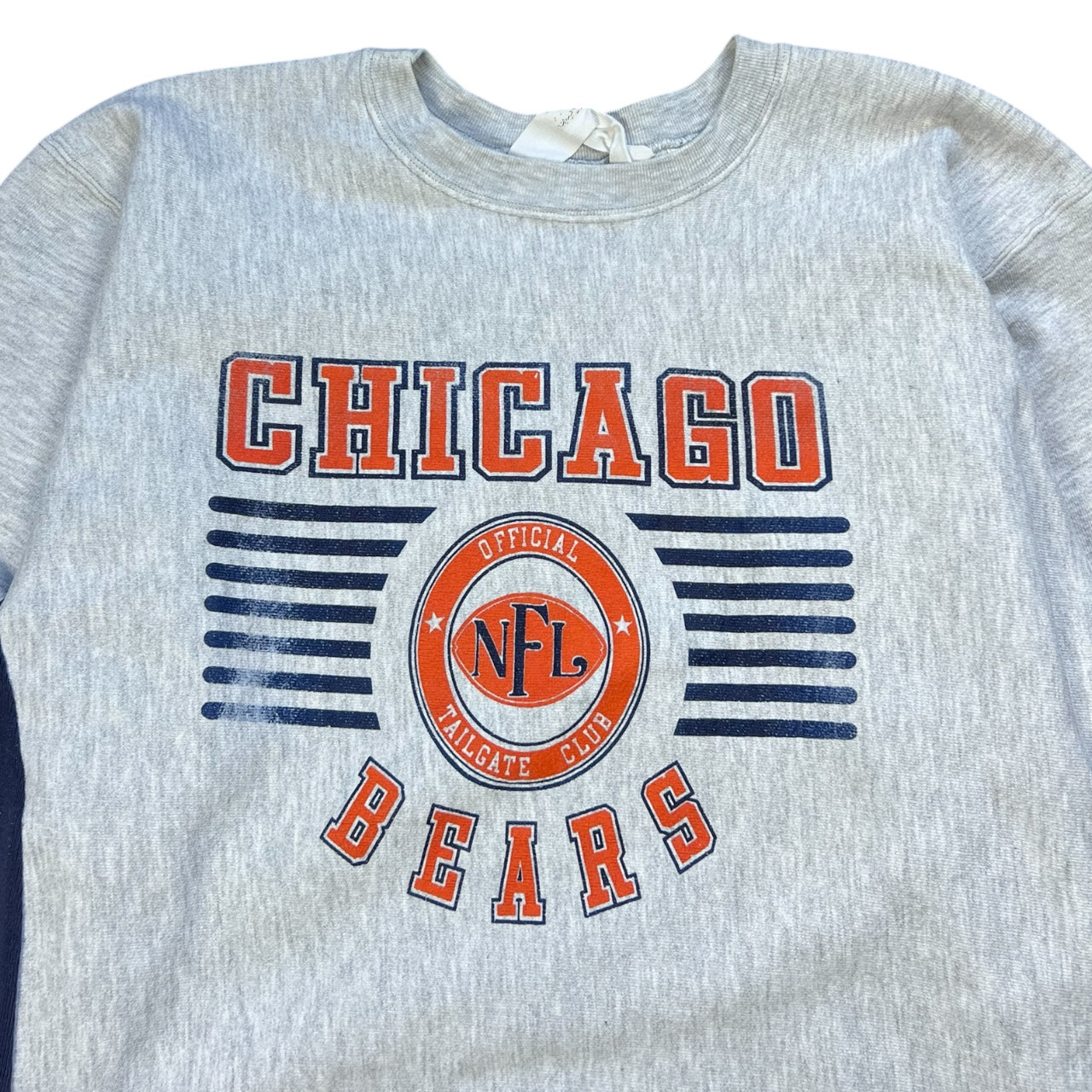 Vintage 90s Chalk Line Chicago Bears NFL Official Tailgate Club Gray Crewneck Sweatshirt Men’s XL