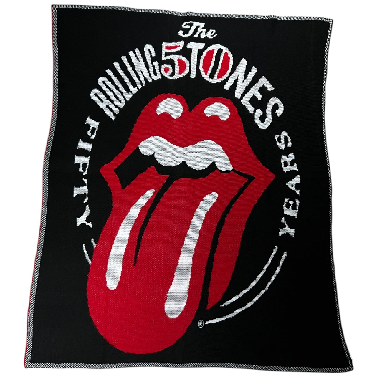 The Rolling Stones 50th Anniversary Tour VIP Throw Blanket 100% Acrylic 50” x 62”