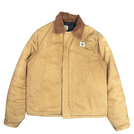 90s Carhartt Arctic Jacket J02 BRN Duck Canvas Quilted Lining Men’s 42/44 Made in USA