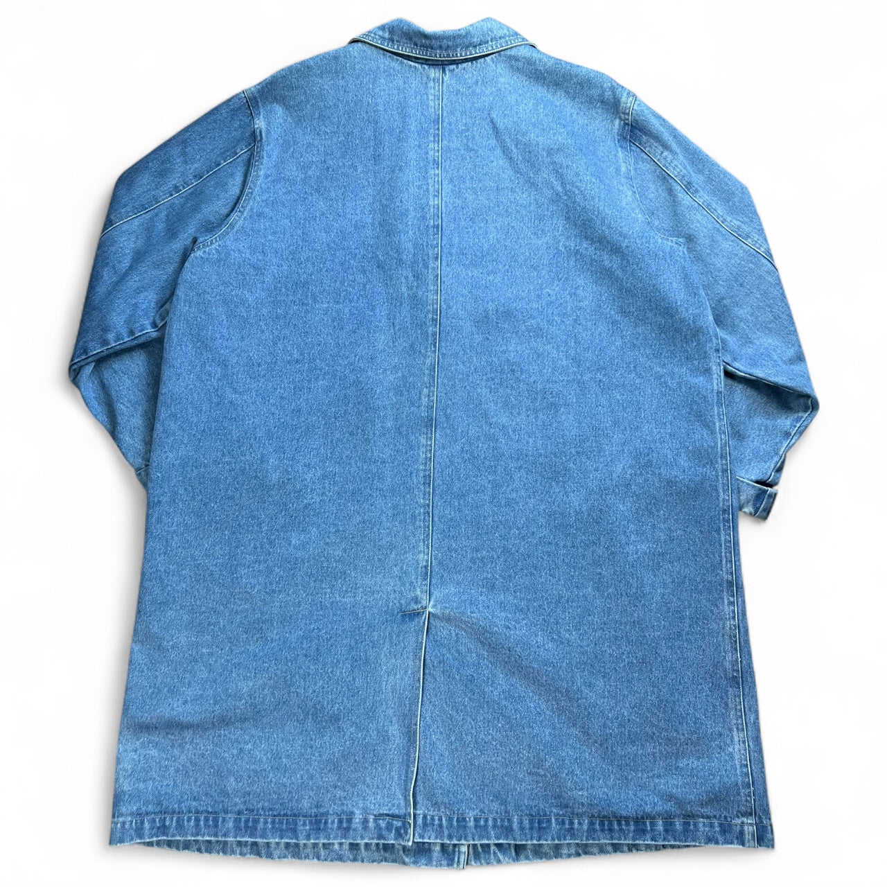 90s Denim & Co Denim Trench Coat Barn Jacket Women’s 2X