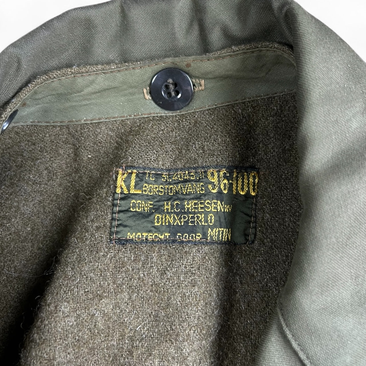 Vintage Dutch Borstomvang Seyntex Military Army Issue Field Jacket Men’s XL