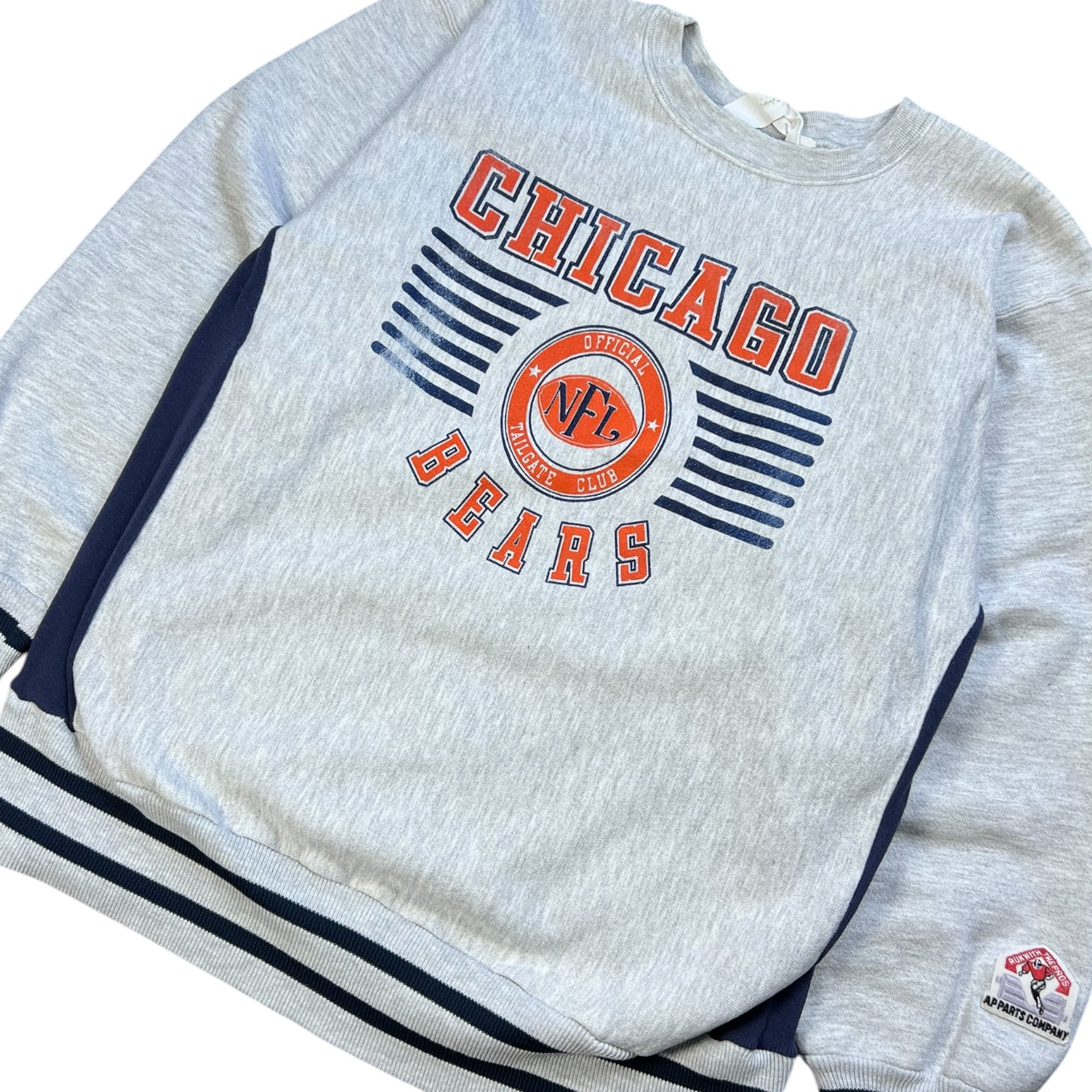 Vintage 90s Chalk Line Chicago Bears NFL Official Tailgate Club Gray Crewneck Sweatshirt Men’s XL