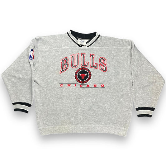 Vintage 90s Lee Sport Chicago Bulls Gray Sweatshirt Mens Large