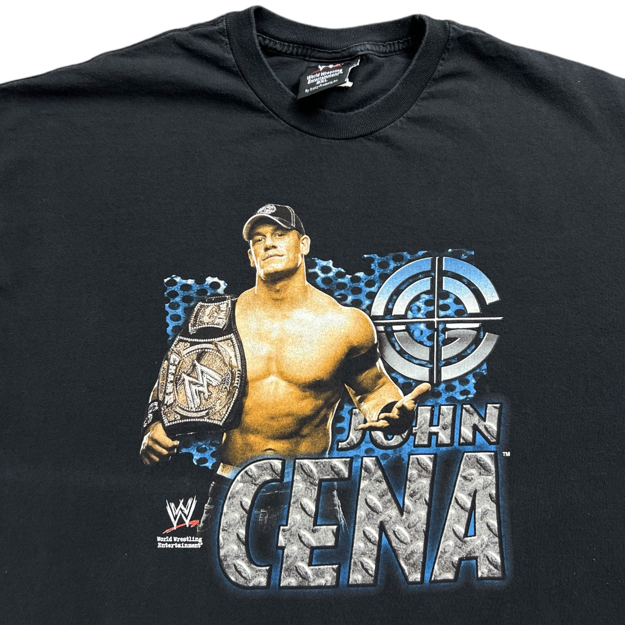 2007 John Cena Fifth Sun USA WWE Hybrid Champ Black Crewneck T-Shirt Men’s 2XL