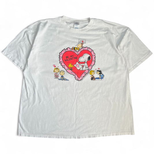 Vintage Peanuts Snoopy Valentines Day Woodstock Heart Men’s 2XL
