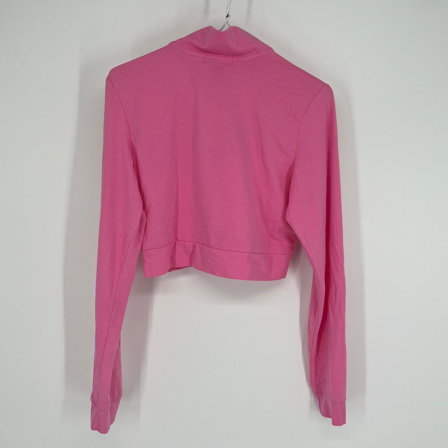 Vintage 90s Y2K LEI Pink Cropped Track Jacket / Running Jacket & Yoga Pant Capri Set Sz: M
