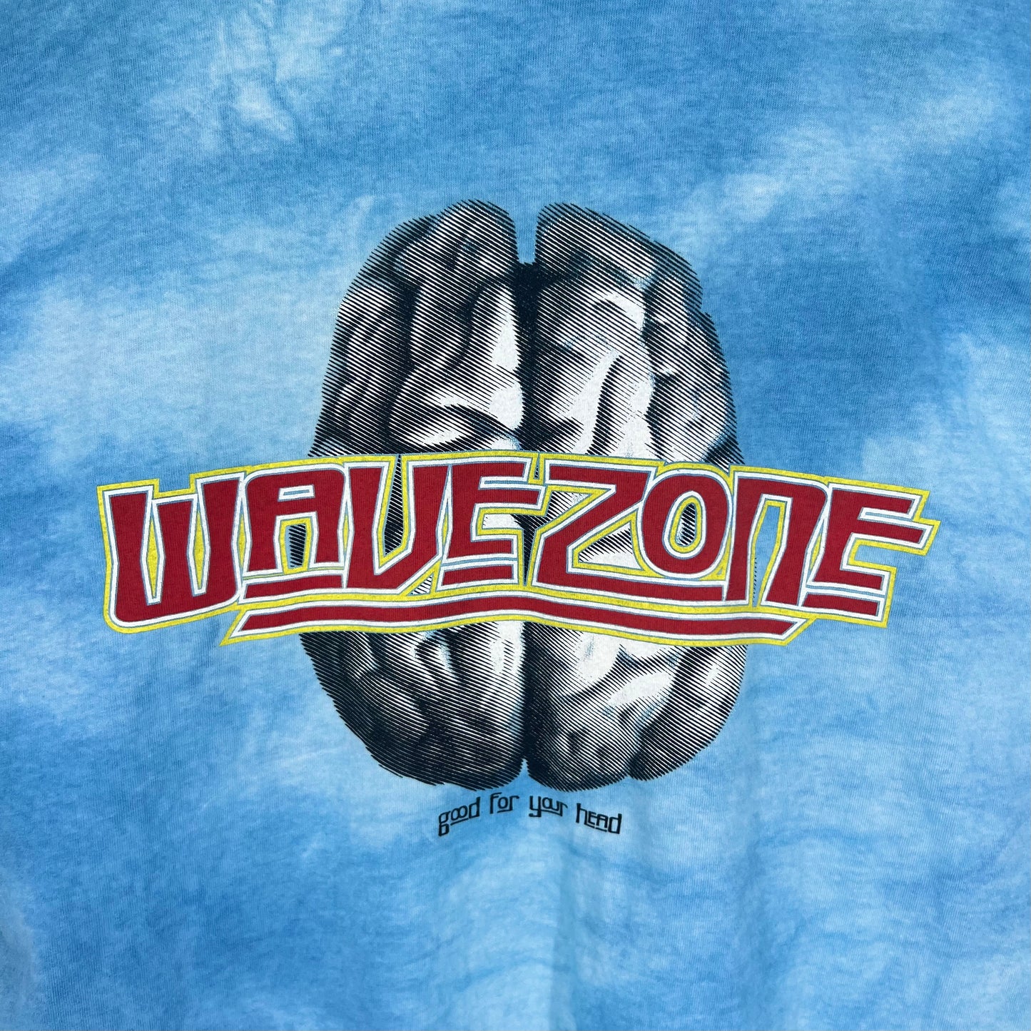 Vintage 90s Wavezone Beach Company Blue Brain Tie-Die Size: XL