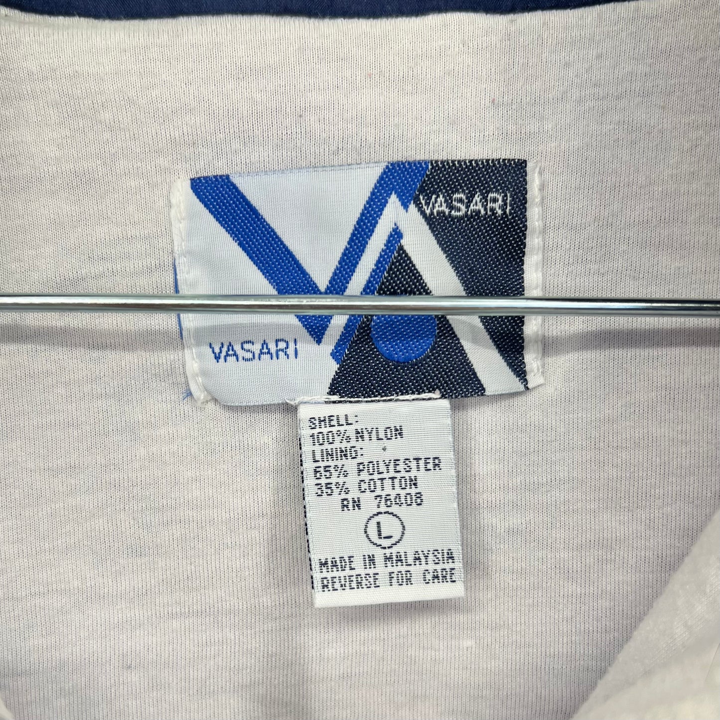 Vintage VASARI Color Block Full-Zip Windbreaker Jacket Men’s LARGE